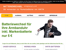 Tablet Screenshot of batteriewechsel.com